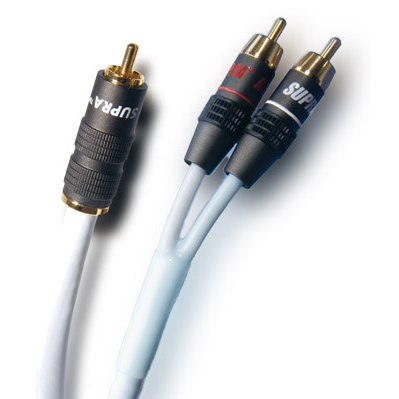 SUPRA Y-LINK 1RCA-2RCA BLUE 2M