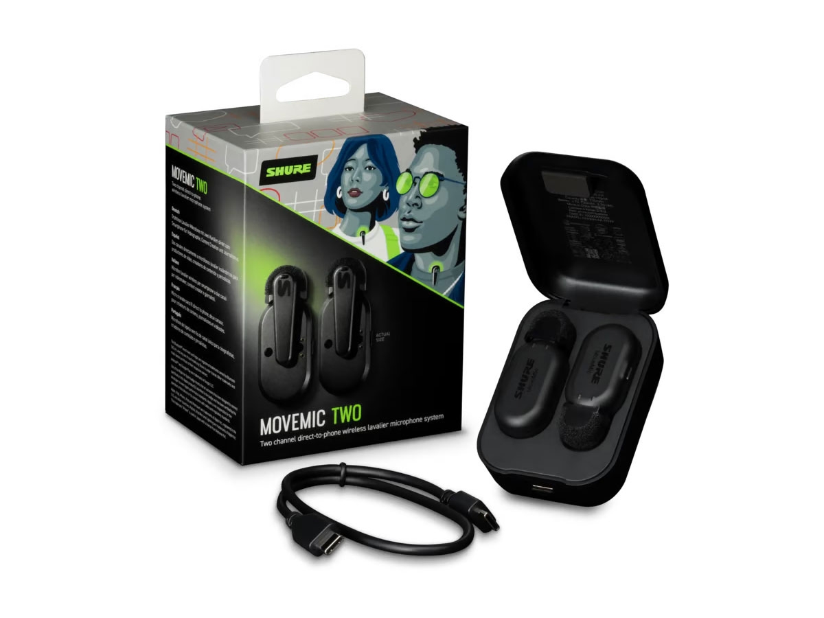 Micro Cài Áo Không Dây Hai Kênh - SHURE MOVEMIC TWO